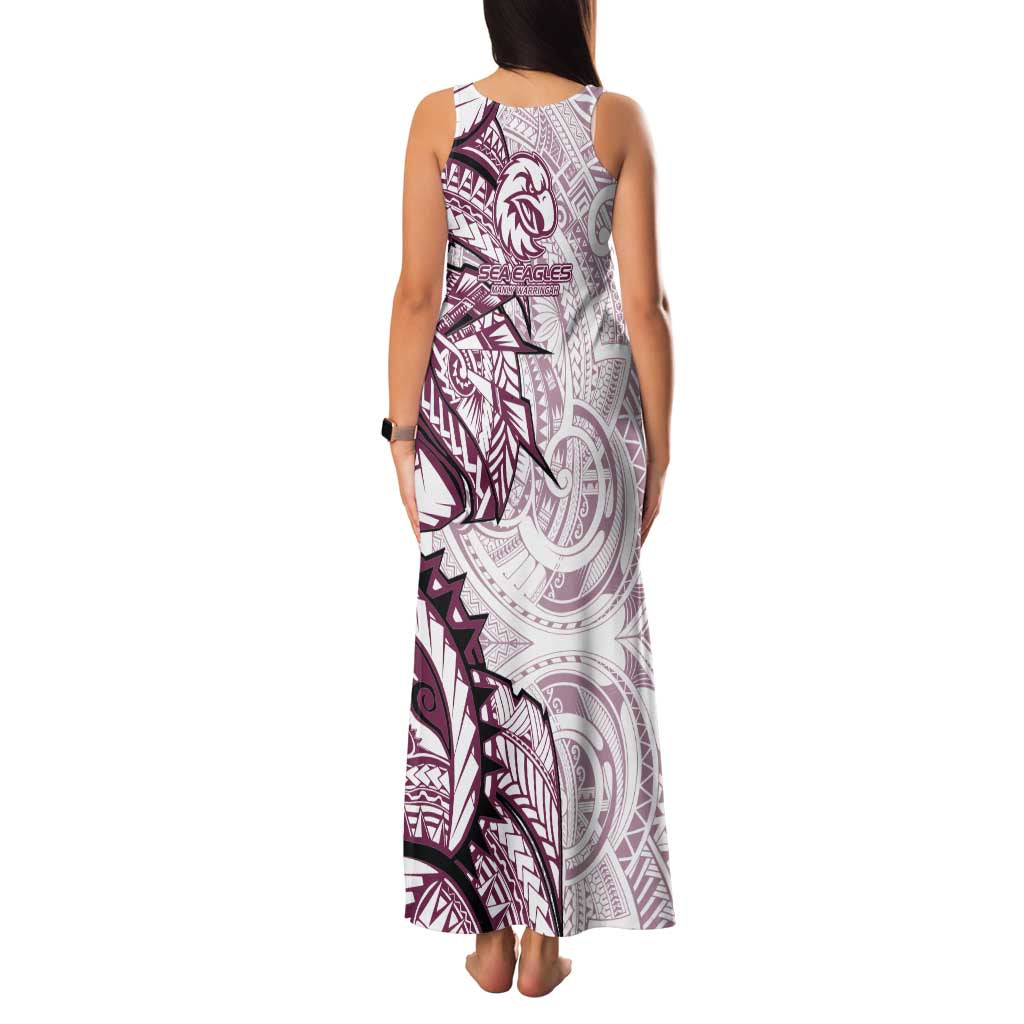 Sea Eagles Family Matching Tank Maxi Dress and Hawaiian Shirt Polynesian Tribal Tattoo Pacific Sport Art
