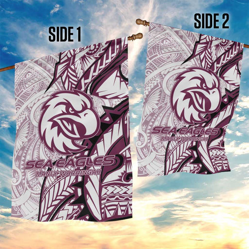 Sea Eagles Garden Flag Polynesian Tribal Tattoo Pacific Sport Art