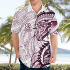 Sea Eagles Hawaiian Shirt Polynesian Tribal Tattoo Pacific Sport Art