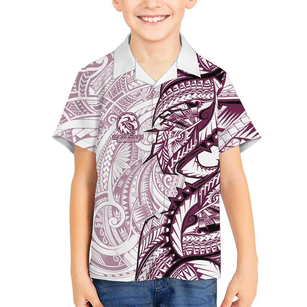 Sea Eagles Hawaiian Shirt Polynesian Tribal Tattoo Pacific Sport Art