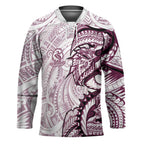 Sea Eagles Hockey Jersey Polynesian Tribal Tattoo Pacific Sport Art