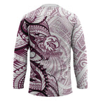 Sea Eagles Hockey Jersey Polynesian Tribal Tattoo Pacific Sport Art