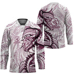 Sea Eagles Hockey Jersey Polynesian Tribal Tattoo Pacific Sport Art