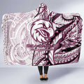 Sea Eagles Hooded Blanket Polynesian Tribal Tattoo Pacific Sport Art