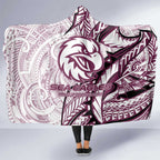 Sea Eagles Hooded Blanket Polynesian Tribal Tattoo Pacific Sport Art