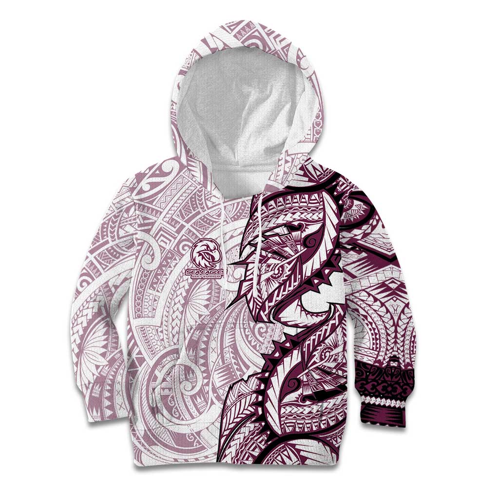 Sea Eagles Kid Hoodie Polynesian Tribal Tattoo Pacific Sport Art