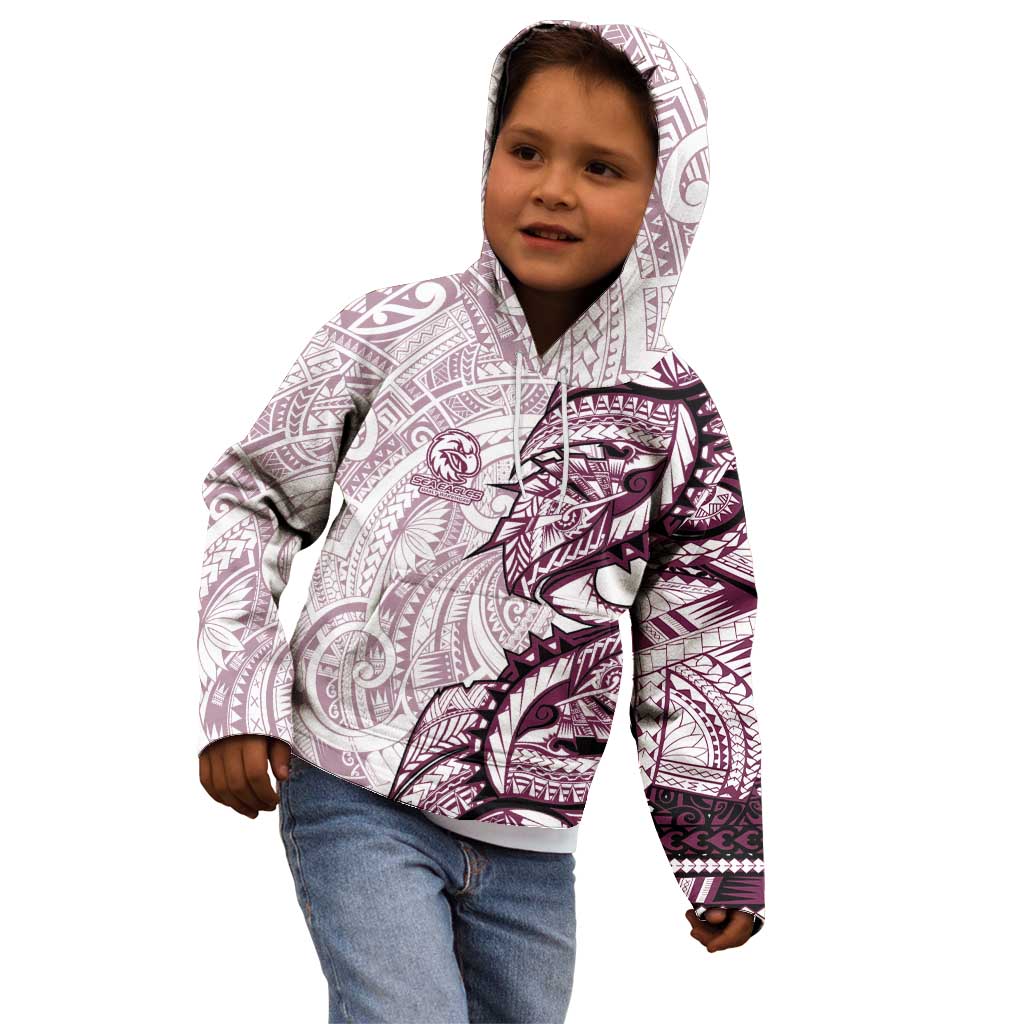 Sea Eagles Kid Hoodie Polynesian Tribal Tattoo Pacific Sport Art