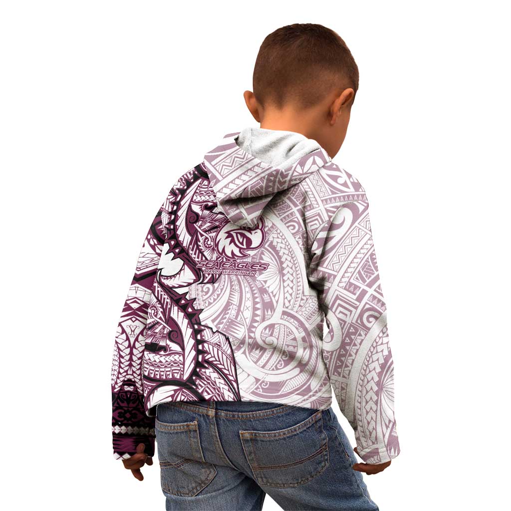 Sea Eagles Kid Hoodie Polynesian Tribal Tattoo Pacific Sport Art