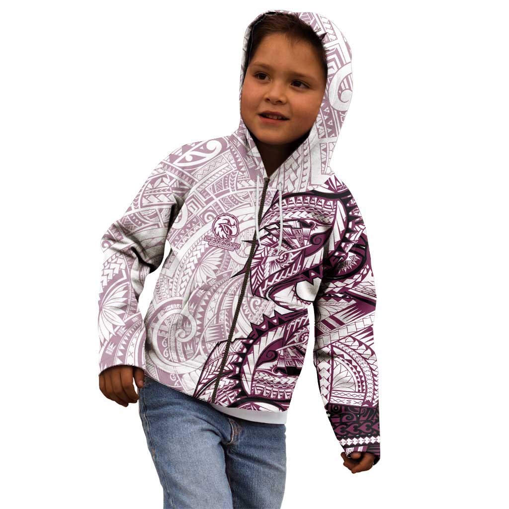Sea Eagles Kid Hoodie Polynesian Tribal Tattoo Pacific Sport Art