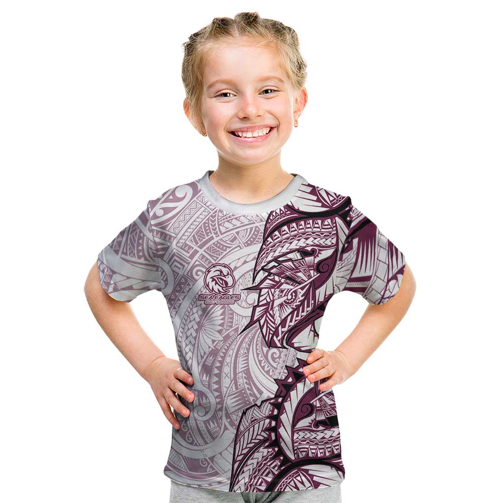 Sea Eagles Kid T Shirt Polynesian Tribal Tattoo Pacific Sport Art