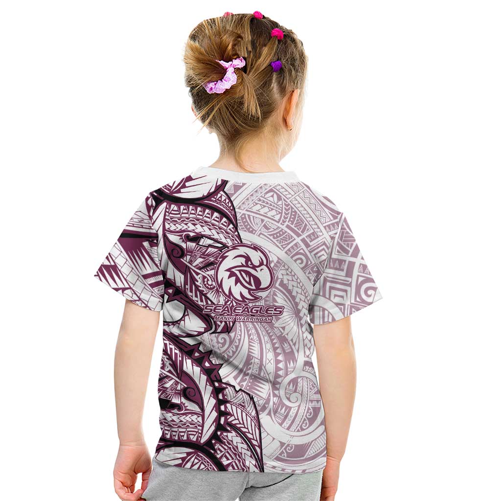 Sea Eagles Kid T Shirt Polynesian Tribal Tattoo Pacific Sport Art