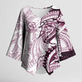 Sea Eagles Kimono Sleeve Blouse Polynesian Tribal Tattoo Pacific Sport Art
