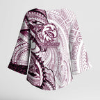 Sea Eagles Kimono Sleeve Blouse Polynesian Tribal Tattoo Pacific Sport Art