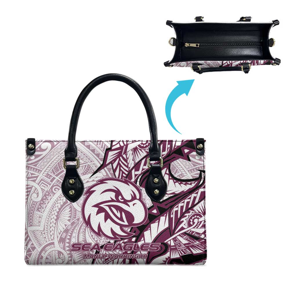Sea Eagles Leather Bag Polynesian Tribal Tattoo Pacific Sport Art