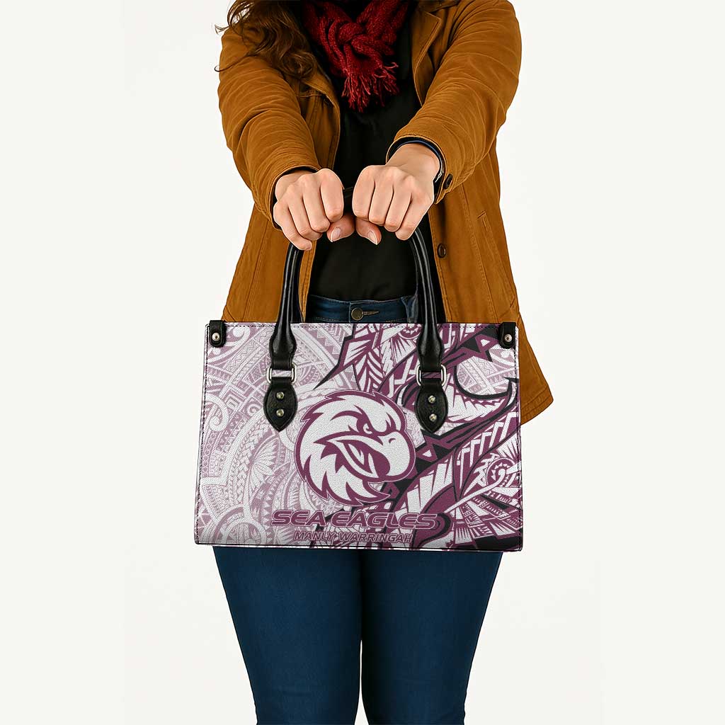 Sea Eagles Leather Bag Polynesian Tribal Tattoo Pacific Sport Art