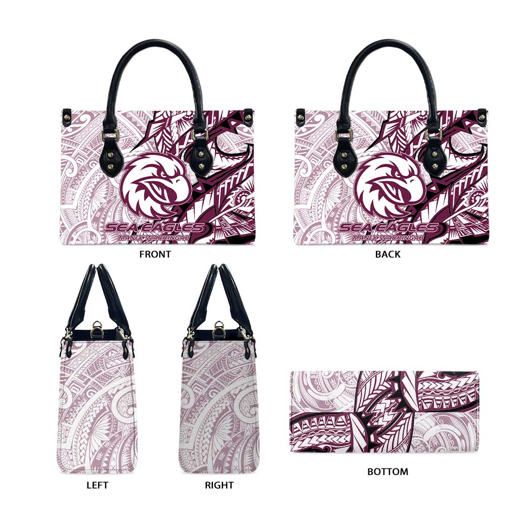 Sea Eagles Leather Bag Polynesian Tribal Tattoo Pacific Sport Art