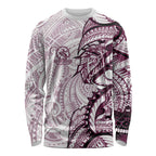 Sea Eagles Long Sleeve Shirt Polynesian Tribal Tattoo Pacific Sport Art