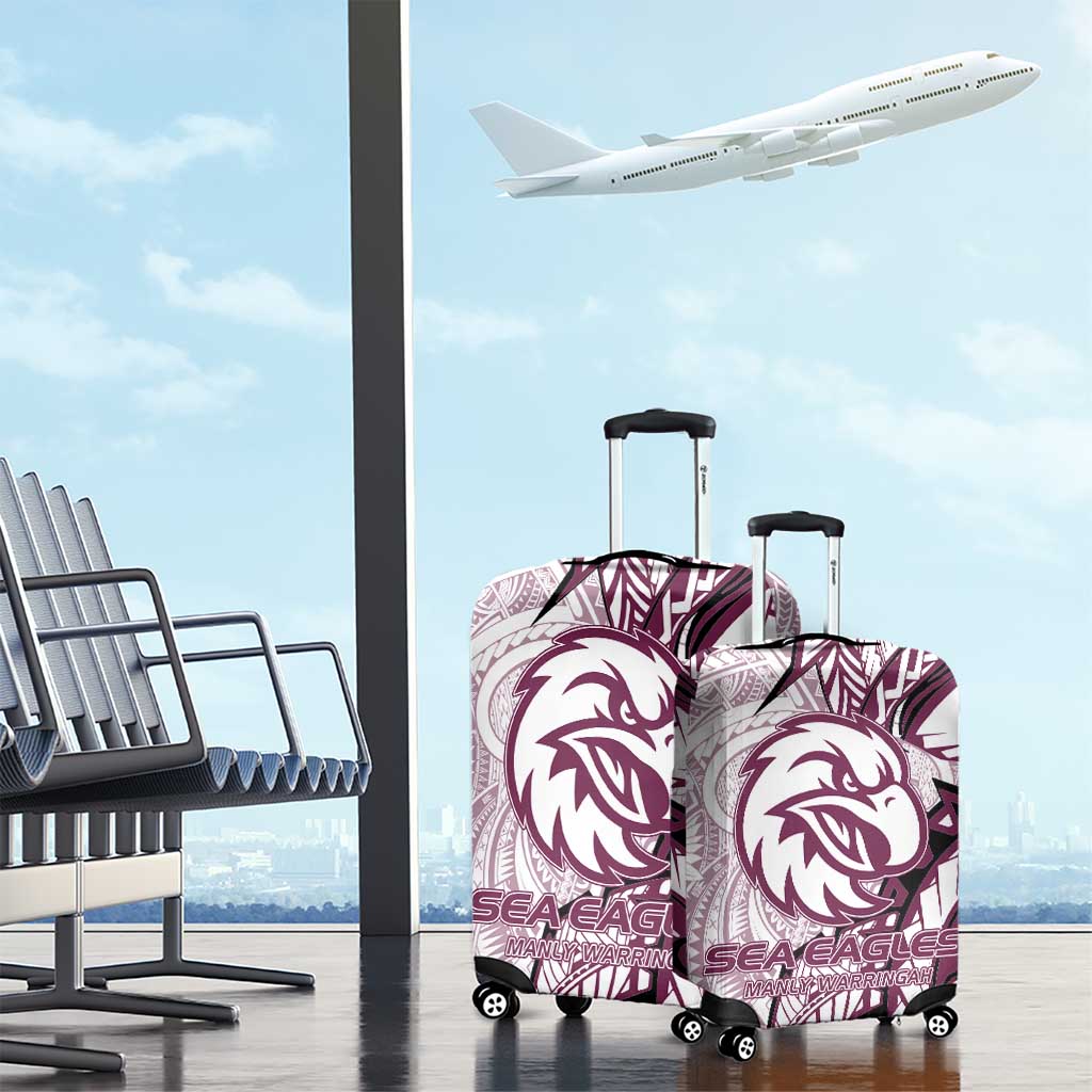 Sea Eagles Luggage Cover Polynesian Tribal Tattoo Pacific Sport Art