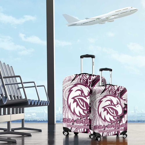 Sea Eagles Luggage Cover Polynesian Tribal Tattoo Pacific Sport Art