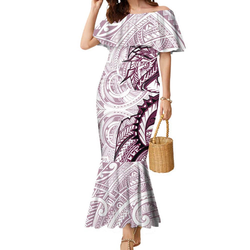 Sea Eagles Mermaid Dress Polynesian Tribal Tattoo Pacific Sport Art