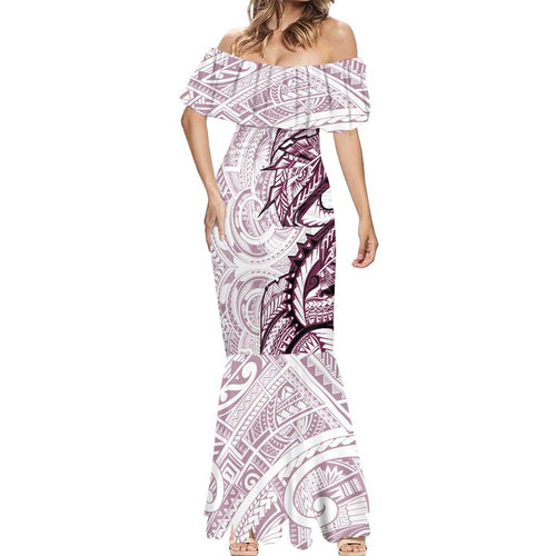 Sea Eagles Mermaid Dress Polynesian Tribal Tattoo Pacific Sport Art