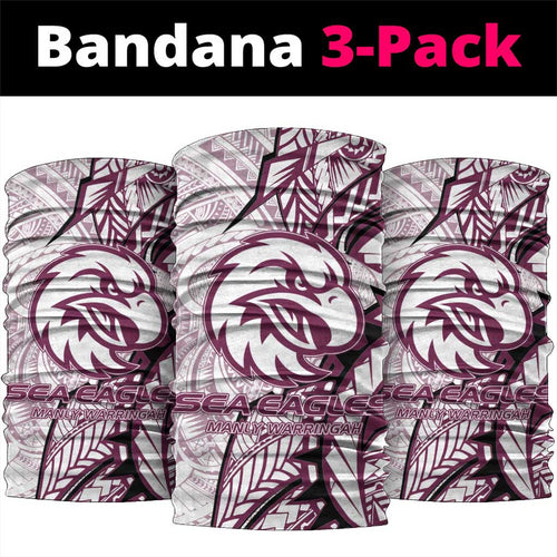 Sea Eagles Neck Gaiter Polynesian Tribal Tattoo Pacific Sport Art