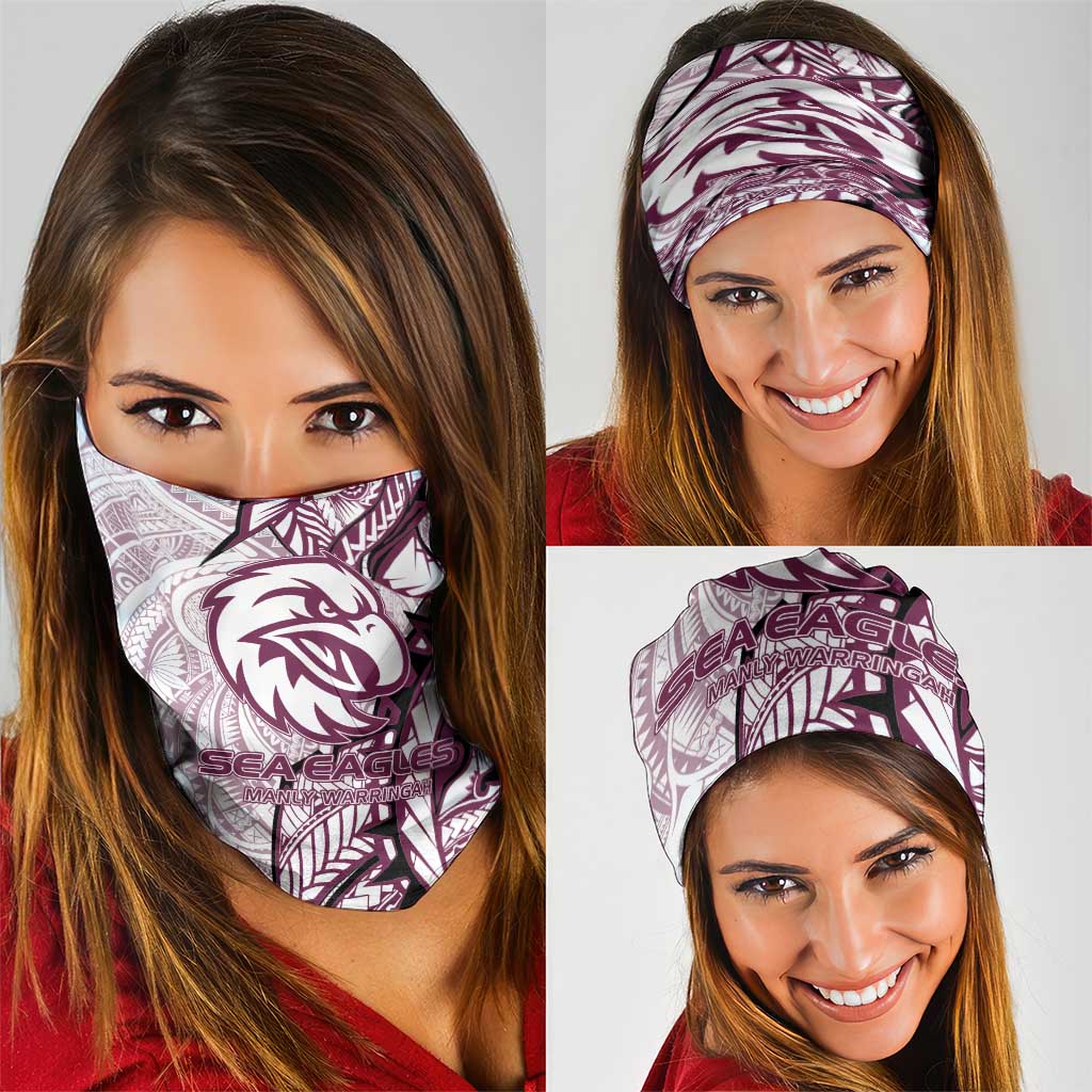 Sea Eagles Neck Gaiter Polynesian Tribal Tattoo Pacific Sport Art