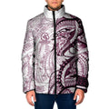 Sea Eagles Padded Jacket Polynesian Tribal Tattoo Pacific Sport Art