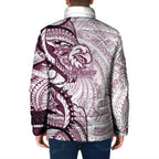 Sea Eagles Padded Jacket Polynesian Tribal Tattoo Pacific Sport Art