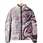 Sea Eagles Padded Jacket Polynesian Tribal Tattoo Pacific Sport Art
