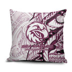 Sea Eagles Pillow Cover Polynesian Tribal Tattoo Pacific Sport Art