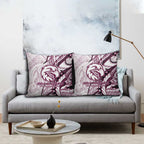 Sea Eagles Pillow Cover Polynesian Tribal Tattoo Pacific Sport Art