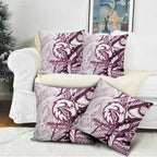 Sea Eagles Pillow Cover Polynesian Tribal Tattoo Pacific Sport Art