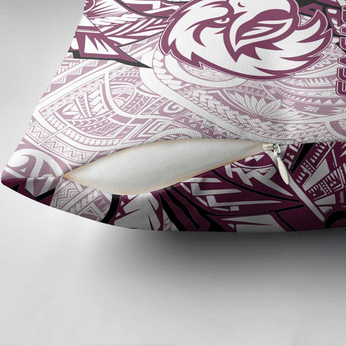 Sea Eagles Pillow Cover Polynesian Tribal Tattoo Pacific Sport Art