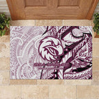 Sea Eagles Rubber Doormat Polynesian Tribal Tattoo Pacific Sport Art