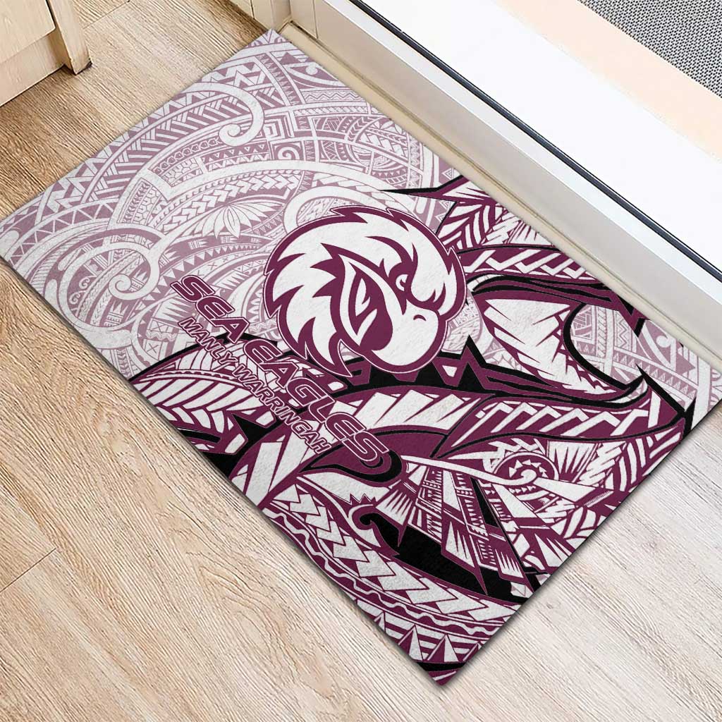 Sea Eagles Rubber Doormat Polynesian Tribal Tattoo Pacific Sport Art