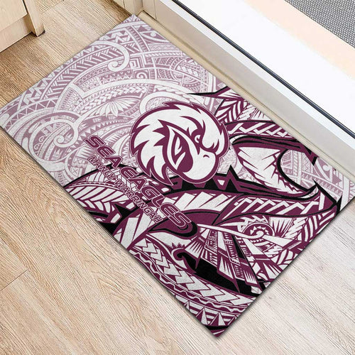 Sea Eagles Rubber Doormat Polynesian Tribal Tattoo Pacific Sport Art