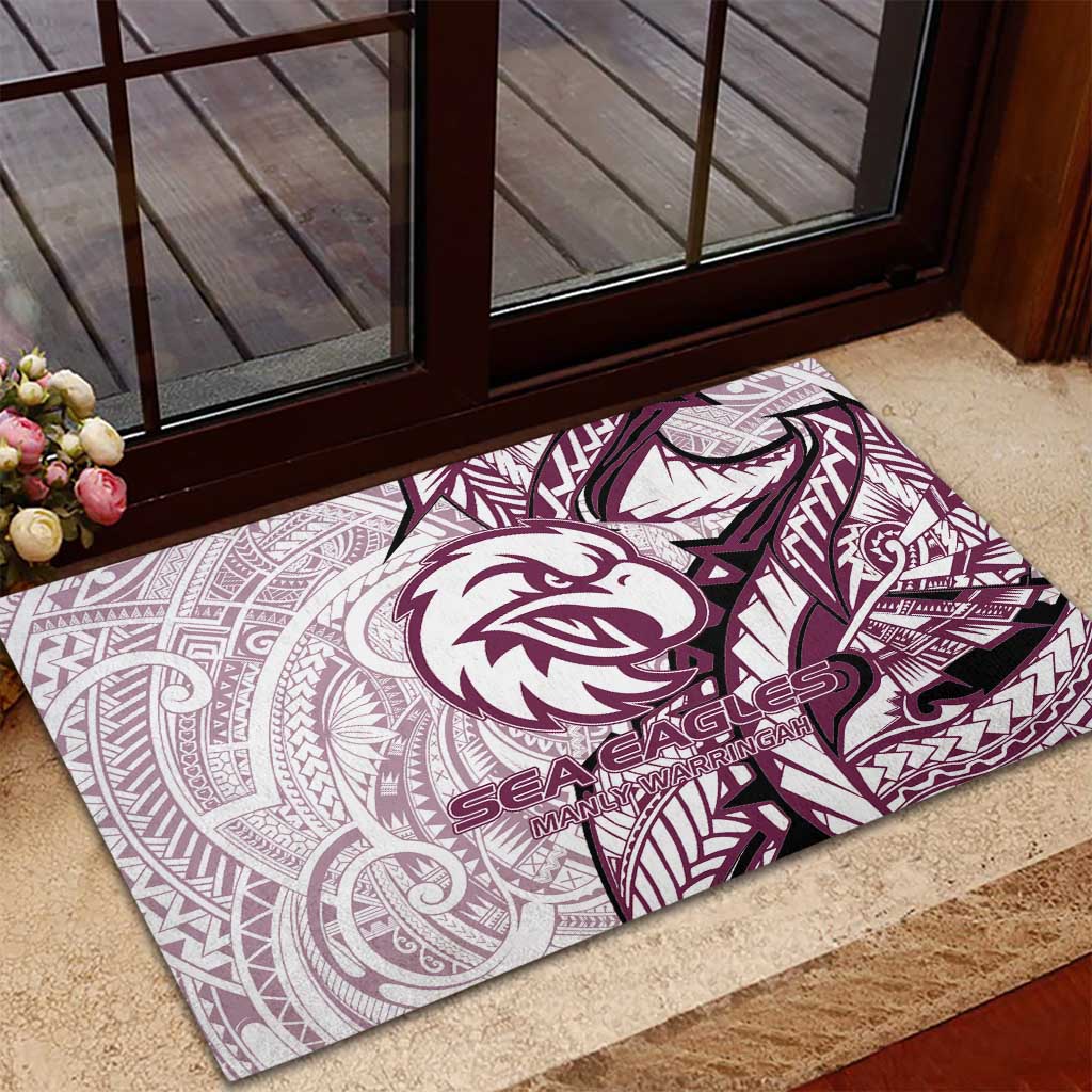 Sea Eagles Rubber Doormat Polynesian Tribal Tattoo Pacific Sport Art