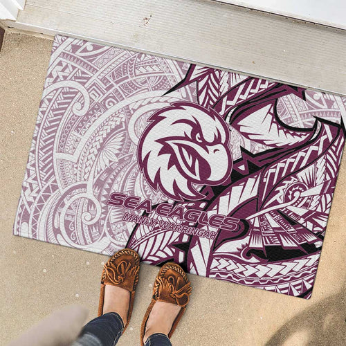 Sea Eagles Rubber Doormat Polynesian Tribal Tattoo Pacific Sport Art