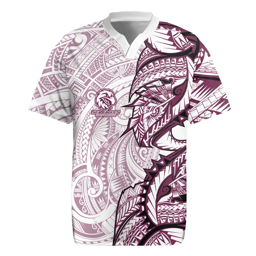 Sea Eagles Rugby Jersey Polynesian Tribal Tattoo Pacific Sport Art