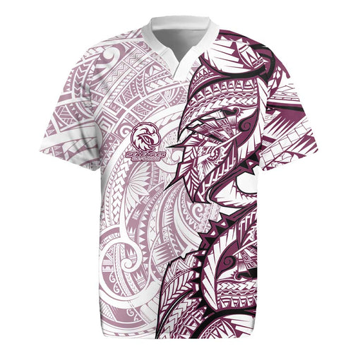 Sea Eagles Rugby Jersey Polynesian Tribal Tattoo Pacific Sport Art