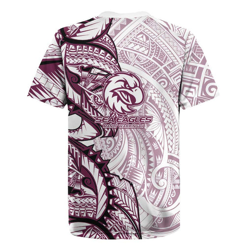 Sea Eagles Rugby Jersey Polynesian Tribal Tattoo Pacific Sport Art