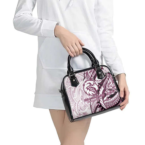 Sea Eagles Shoulder Handbag Polynesian Tribal Tattoo Pacific Sport Art