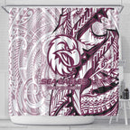 Sea Eagles Shower Curtain Polynesian Tribal Tattoo Pacific Sport Art