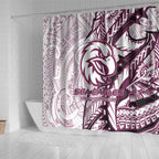 Sea Eagles Shower Curtain Polynesian Tribal Tattoo Pacific Sport Art