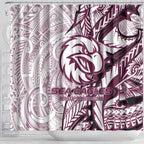 Sea Eagles Shower Curtain Polynesian Tribal Tattoo Pacific Sport Art