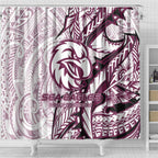 Sea Eagles Shower Curtain Polynesian Tribal Tattoo Pacific Sport Art