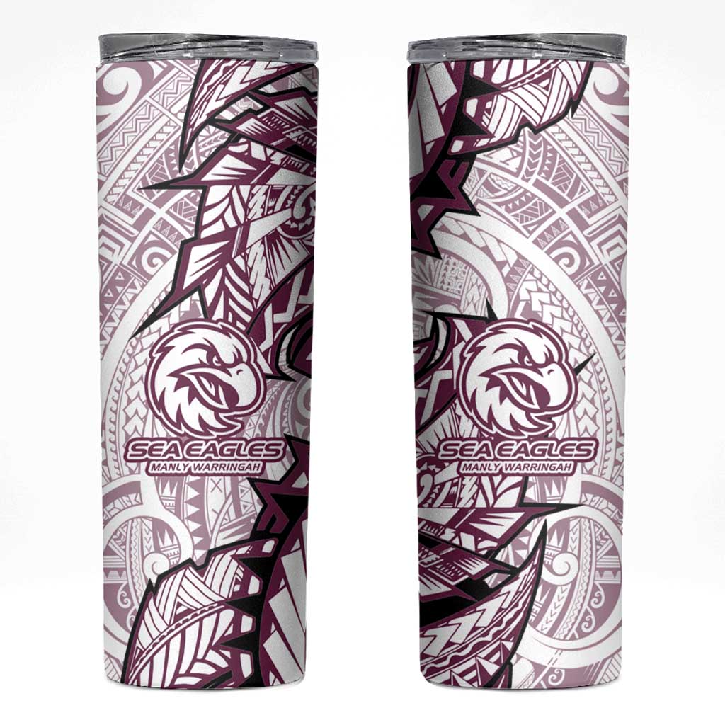 Sea Eagles Skinny Tumbler Polynesian Tribal Tattoo Pacific Sport Art