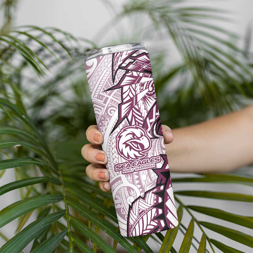 Sea Eagles Skinny Tumbler Polynesian Tribal Tattoo Pacific Sport Art