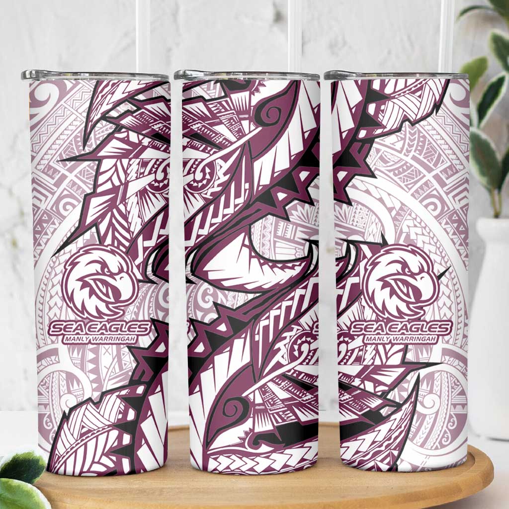 Sea Eagles Skinny Tumbler Polynesian Tribal Tattoo Pacific Sport Art